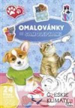 Omalovánky A4 se samolepkami Štěňát...