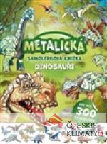 Metalická samolepková knížka Dinosau...