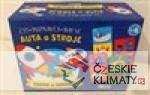 Auta a stroje - kniha a domino
