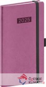 Kapesní diář Diario 2025, růžový - audiobook - książka