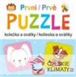 První PUZZLE - kolečka a oválky - książka