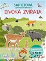 Sametová samolepková knížka - Divoká zvířata - audiobook - książka