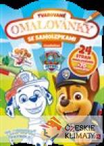 Tvarované omalovánky se samolepkami - Tlapková patrola - audiobook - książka