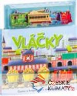 Vláčky - Knížka s magnetkami - książka